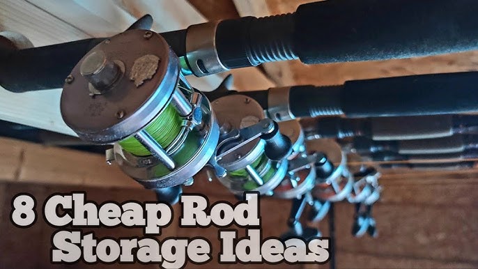 DIY RV Fishing Rod Storage and Pole Holder Under Camper Bed Area