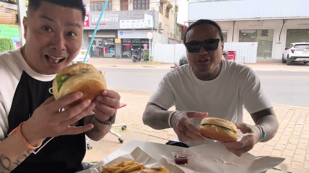 Burgers and Chicken sandwich with Baby Loc