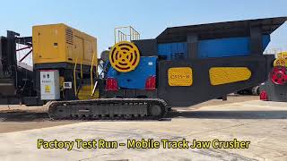 Mobile Track Jaw Crusher Factory Test | Mining & Quarry Crushing Equipment