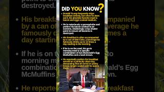 🇺🇸👮🏼‍♂️The Weird Breakfast Habit Donald Trump Reportedly Never Skips