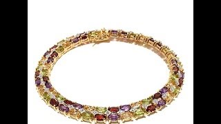 Technibond 14.02ct Multigemstone Line Bracelet