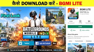 😍How to Download Bgmi Lite India | Bgmi Lite Download kese kare ? First Gameplay Video…