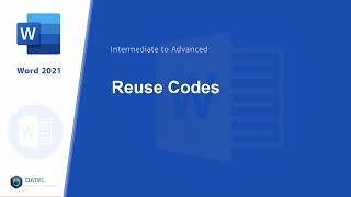 #156 - VBA: Re-Use Codes  in Microsoft Word