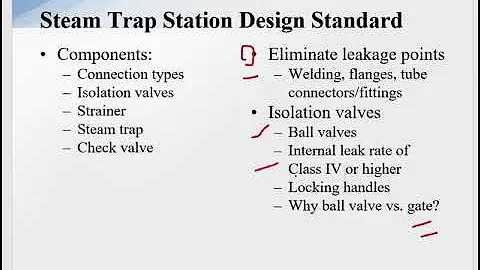 Steam Trap Selection and Components