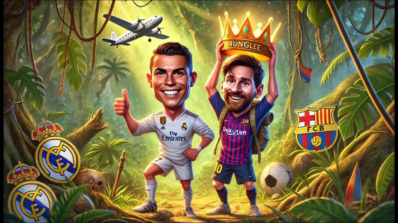Wild Jungle Olympics! Football SUPERSTARS Ronaldo and Messi Clash!