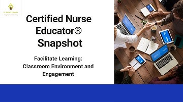 Snapshot 25:Competency CNE/CNEcl Snapshot:Facilitation of Learning