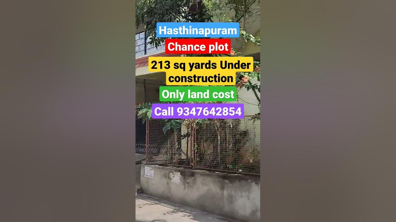 Hasthinapuram 213 sq yards under construction house for sale at plot