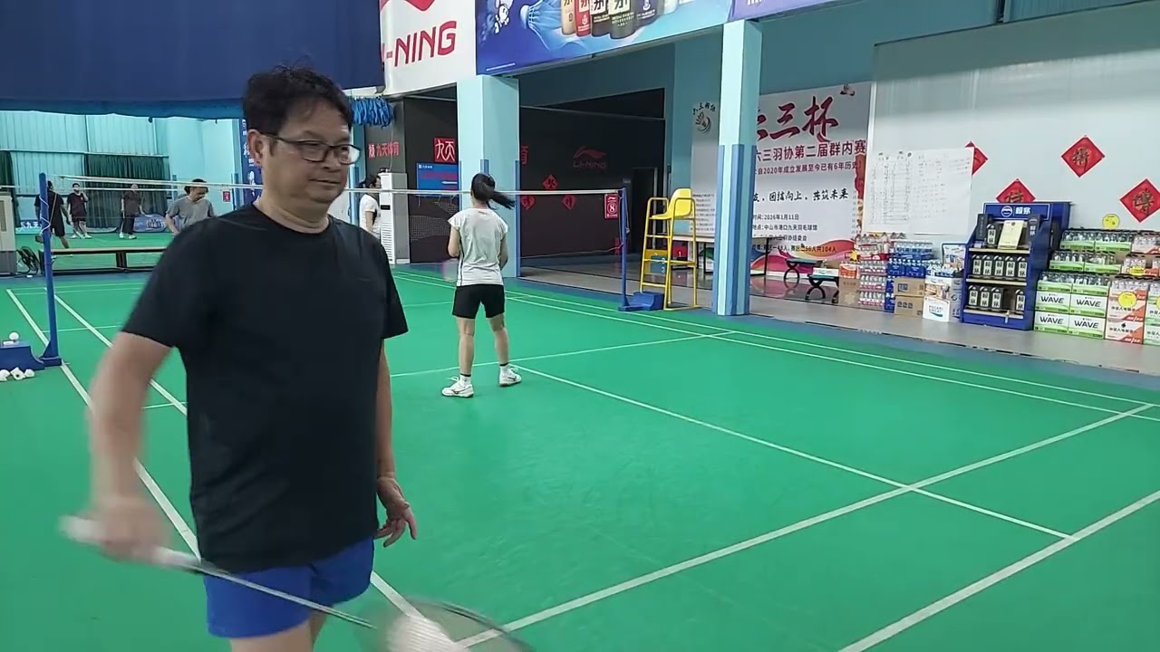 Badminton game, Zhongshan, China 2 28 26 4
