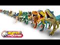 Massive haul of the new epic evolution collection big to small  allosaurus triceratops  more