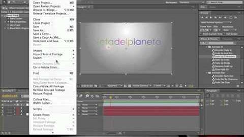 How to make a cool intro with Adobe After Effects CS5 Pt:2