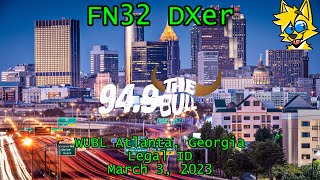 94.9 The Bull | WUBL Atlanta, Georgia Legal ID (3/3/2023)