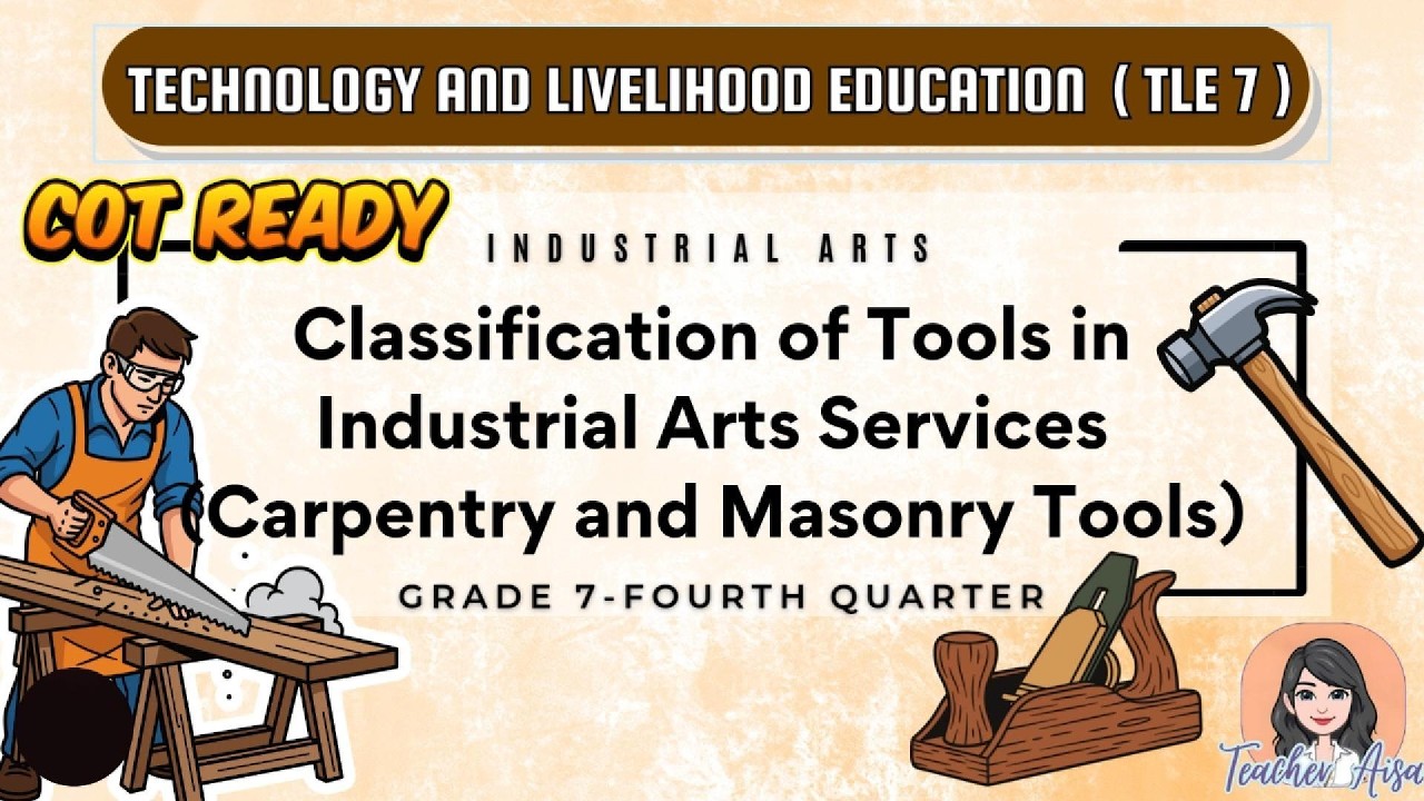 TLE 7- (4TH QTR) Classification of Tools in Industrial Arts Services ...