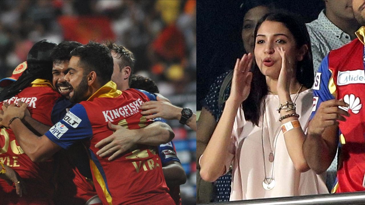 Image result for anushka seeing match in ipl