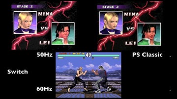 Playstation Classic PCSXRearmed comparison Tekken 3