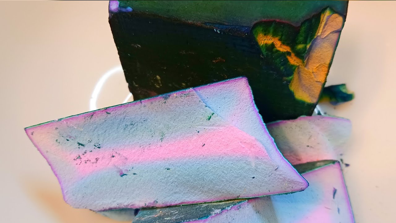 Colorfully Dyed Gym chalk π§‘ππππ ASMR GYMCHALK CRUSH!! - YouTube