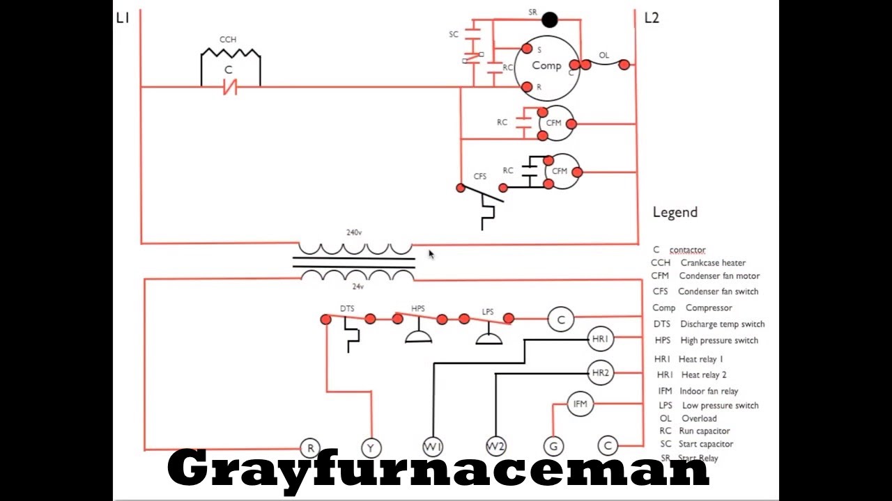 Schematic diagram #14 air conditioner 2 - YouTube