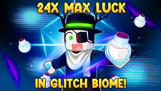 Using 24X MAX LUCK in a Glitch Biome in Sol's RNG (COOKED?)