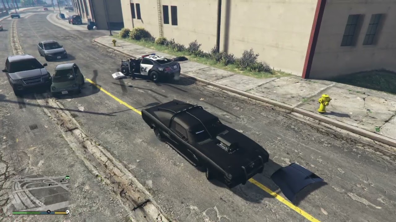 Grand Theft Auto V.  Duke O'Death, Police Hot Pursuit 10-80.  Officer Dies Unexpectedly.