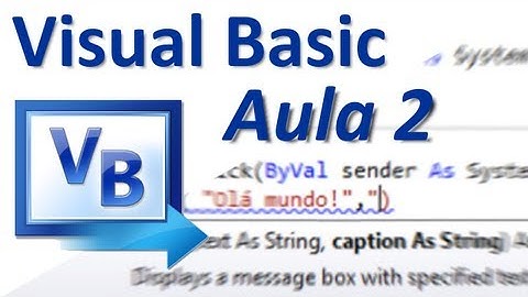 Visual Basic (Aula 2) Aula de Programação para Iniciantes - Propriedades e Objeto Button