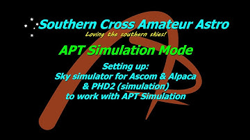 APT Deep Dive -  Simulation Mode With Sky Simulator v2.1.0a (older version)
