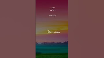 #قران_كريم #ماتيسر من سورة فاطر #الشيخ_محمد_أيوب