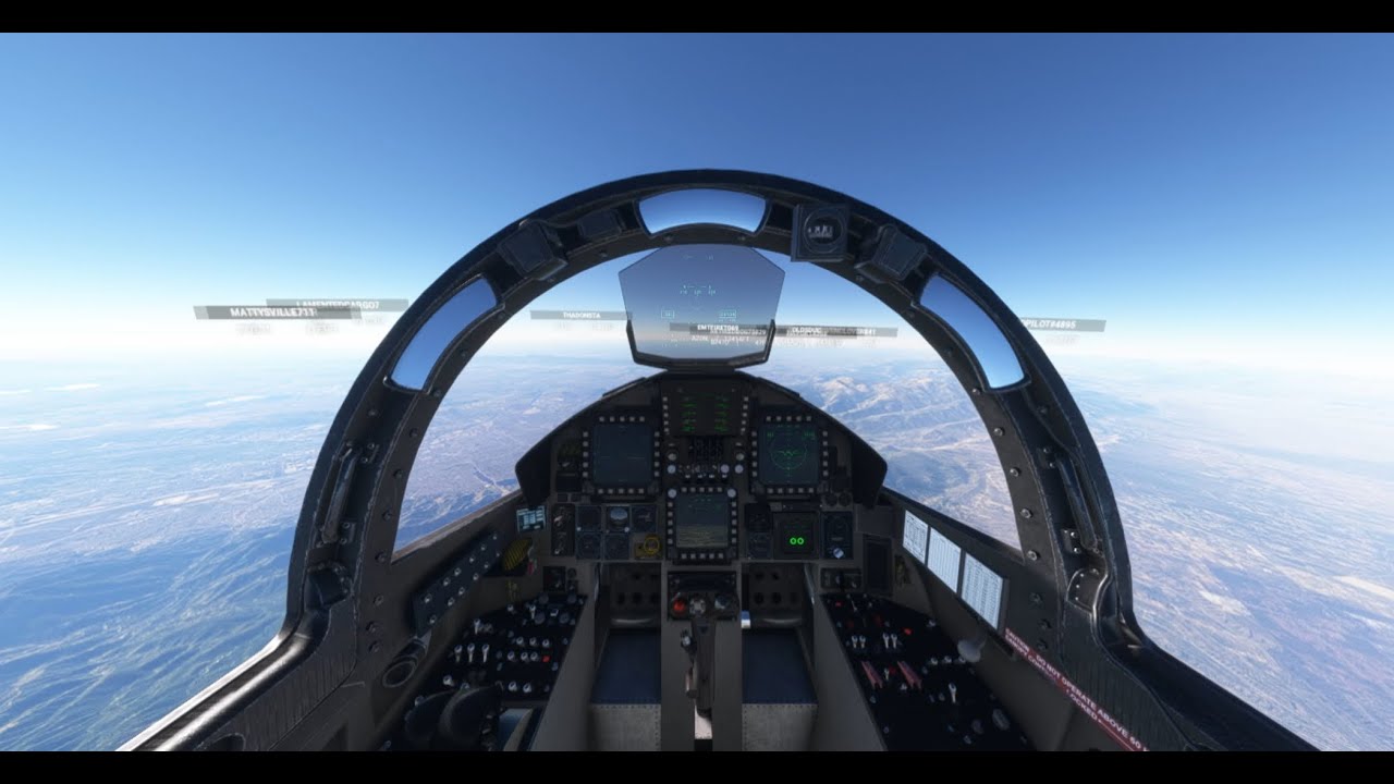 MSFS: F-15 из Лас-Вегаса, Невада, в Лос-Анджелес, Калифорния, с мягкой посадкой