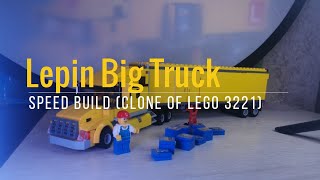 Lepin A19068 Big Truck speed build (Clone of LEGO 3221 )