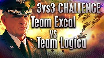$90 3v3 Challenge: Team Excal vs Team Logica - Best of 13 | C&C Generals Zero Hour