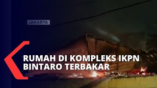 Korsleting, Rumah di Kompleks IKPN Bintaro Ludes Dilahap Si Jago Merah!