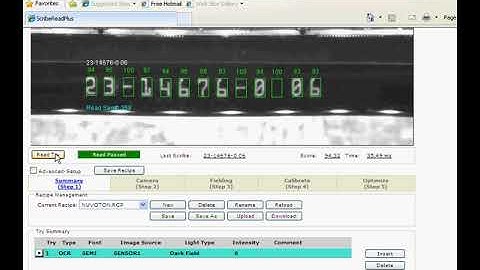 Wafer ID read with ESI OCR ten times