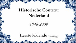 Download Lagu Historische Context: Nederland 1948-2008, eerste leidende vraag MP3