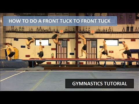HOW TO A FRONT Tuck FRONT TUCK LEARN - Frontflip stanzen FRONT - Gymnastik Tutorial 4K