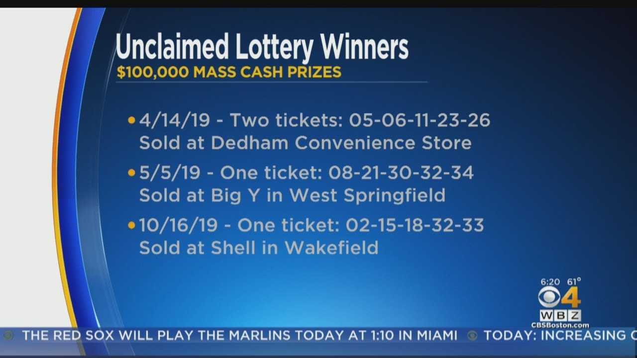 4 Unclaimed 100,000 Massachusetts Lottery Prizes Set To Expire YouTube