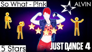 Just Dance 4 - [Wii]  - So What - P!nk - 5 Stars - #justdance4 #sowhat