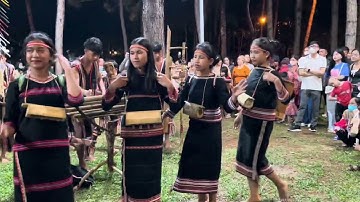 Hòa tấu nhạc cụ tre nứa của làng Jut 1 xã Ia Dêr huyện Ia Grai