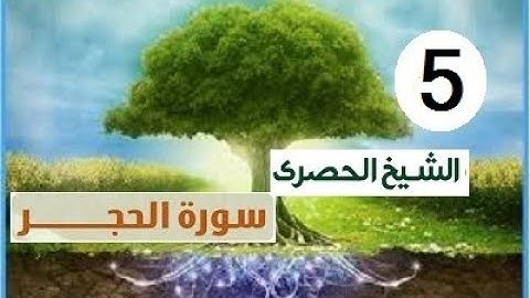‏المصحف المعلم الشيخ الحصري  سورة الحجر الجزء الرابع عشر الوجه5