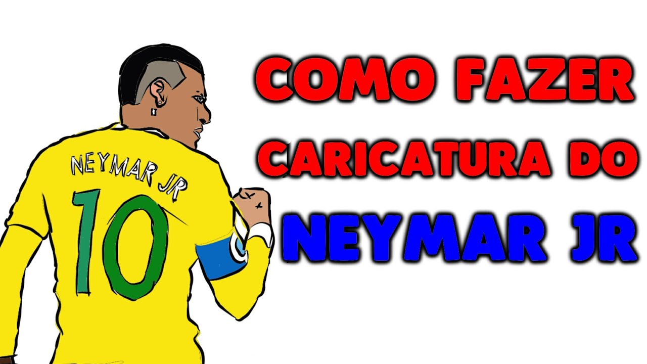 NEYMAR JR - COMO FAZER CARICATURA PELO CELULAR
