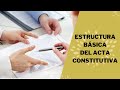 Estructura básica del Acta Constitutiva
