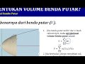 Matematika Dasar untuk Biologi | Menentukan Volume Benda Putar dengan Metode Cakram