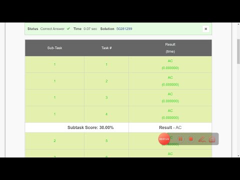 Crossing Blocks  Codechef Solution