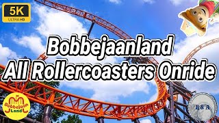 Bobbejaanland All Rollercoasters Onride 4K