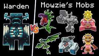 Warden vs Mowzie's Mobs - Mowzie's Mobs vs Warden -Minecraft Warden vs Ferrous Wroughtnaut mob fight