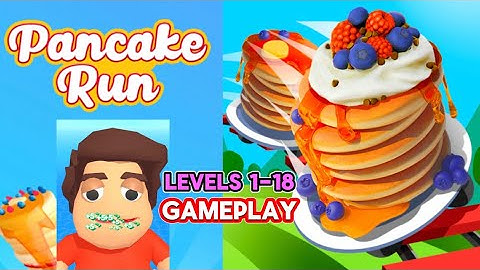 Pancake Run - All Levels GameplayAndroid,ios (Levels 01-18)