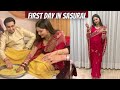 Muh dikhai ki rasam  my first day in sasural  wedding series vlog  vlog dailyvlog