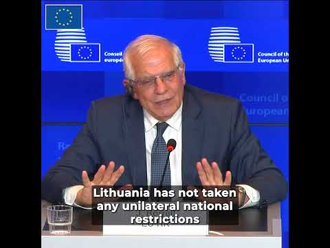 HR/VP Press Remarks | FAC 20/06/2022 | #03 Dispelling myths on transit to Kaliningrad