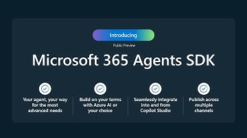 What’s is Microsoft 365 Agents SDK and the Evolution of the Bot Framework #bot #agent #m365