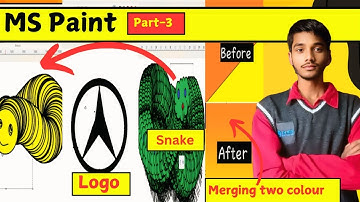 Mastering In MS Paint (Part-3)| Create Snake, Logos, gradient colour , Paintings in MS Paint