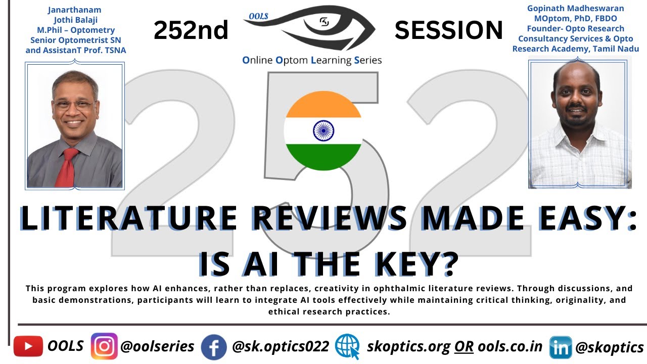 #LiteratureReviews Made Easy: Is #AI the Key? #artificialintelligence | OOLS | JJB and Dr. Gopinath
