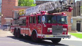 Memphis Fire Dept. Engine 7 & Truck 13 (Both Reserves) Responding