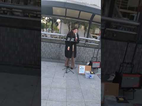 #AKANE 名古屋金山駅路上ライブ/cover/C&K「みかんハート」